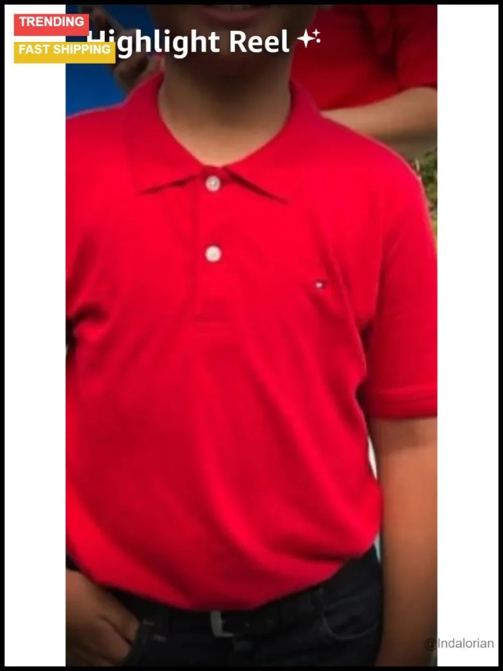 Big Kids Cotton Pique Polo Shirt with Embroidered Logo, Short Sleeve, Button